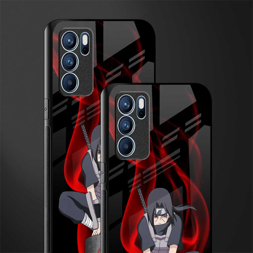 itachi uchiha glass case for oppo reno6 5g image-2