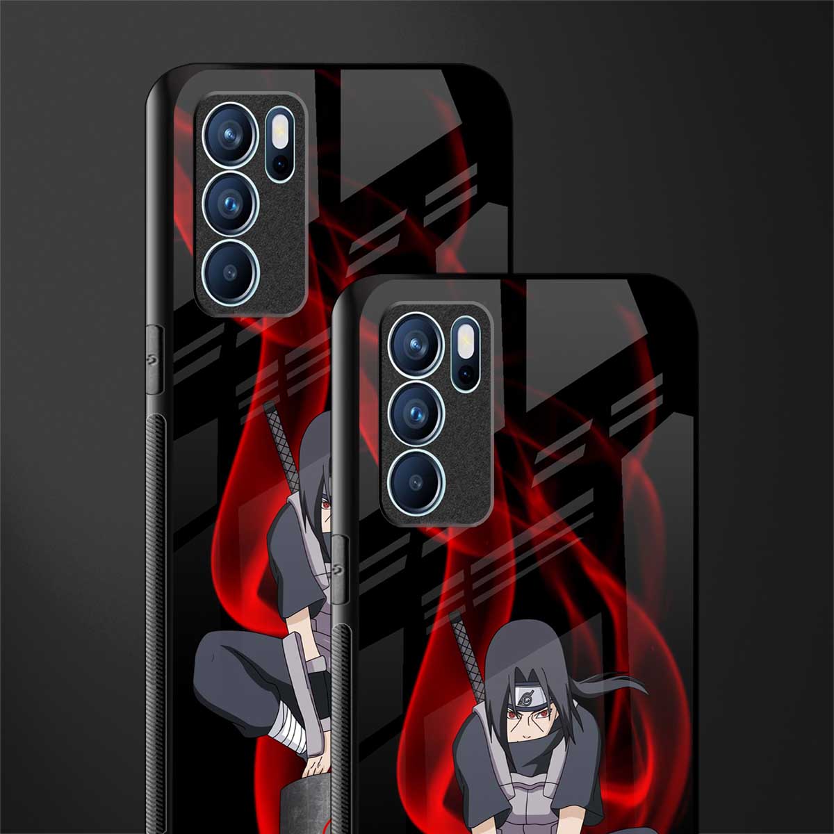 itachi uchiha glass case for oppo reno6 pro 5g image-2