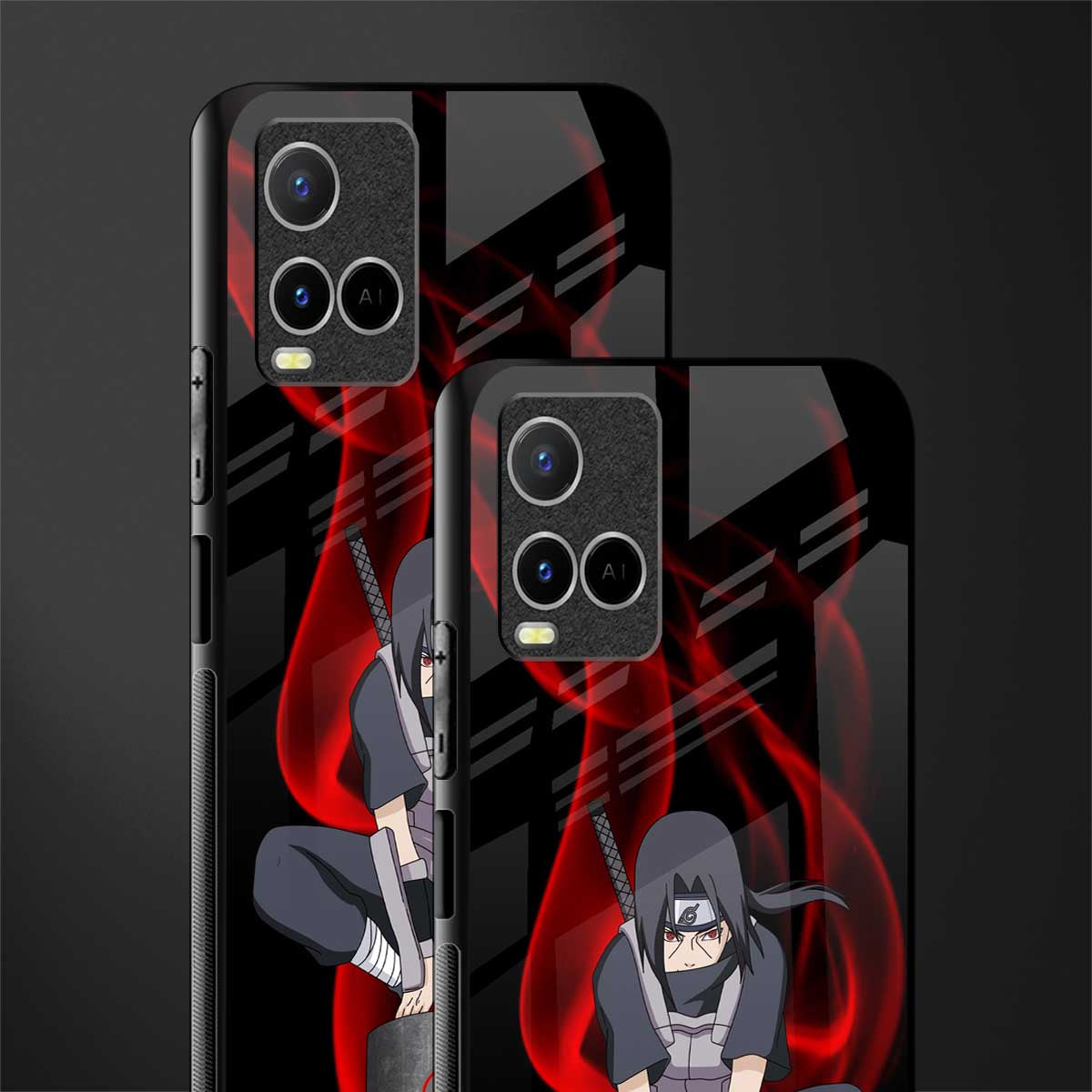 itachi uchiha glass case for vivo y21 image-2