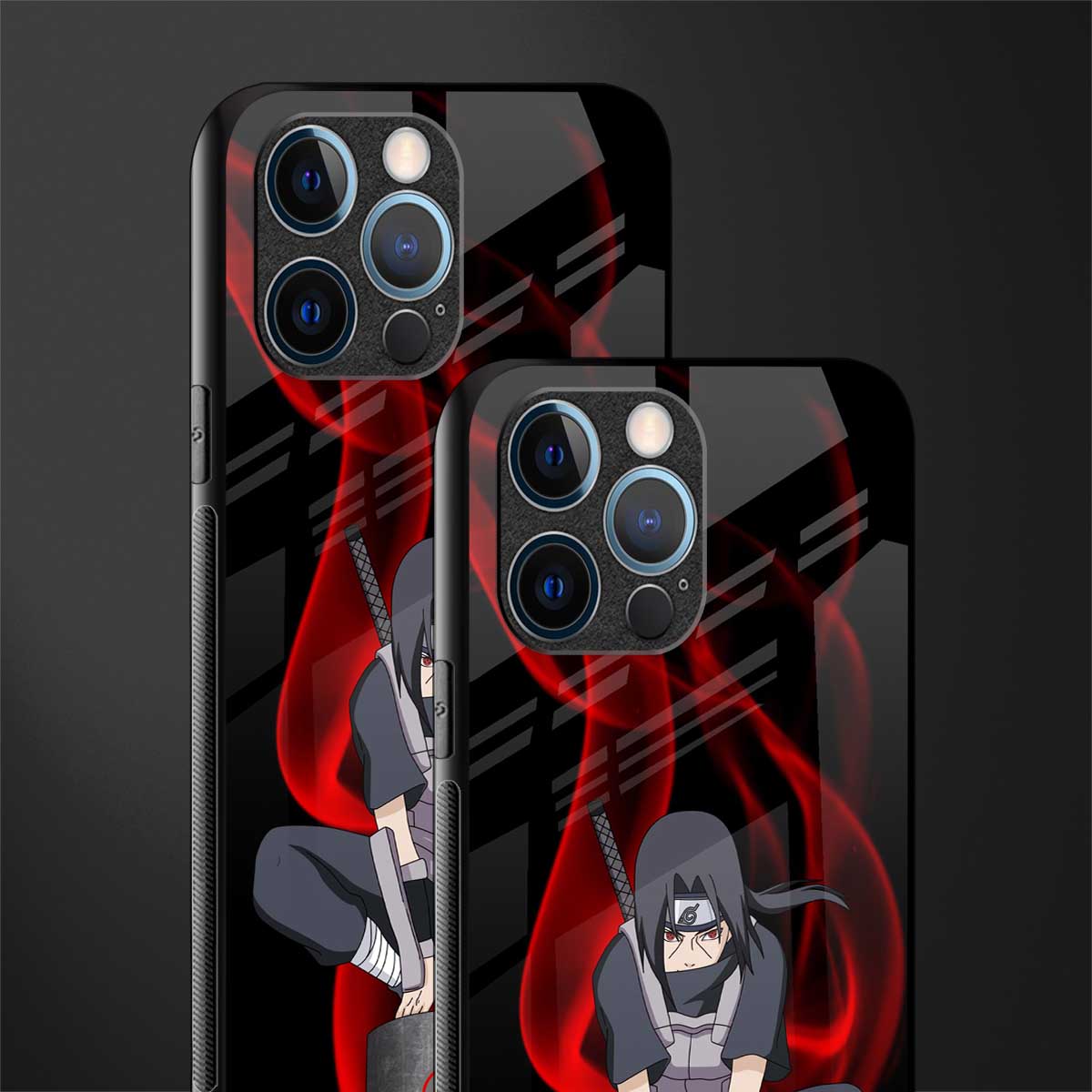 itachi uchiha glass case for iphone 12 pro image-2
