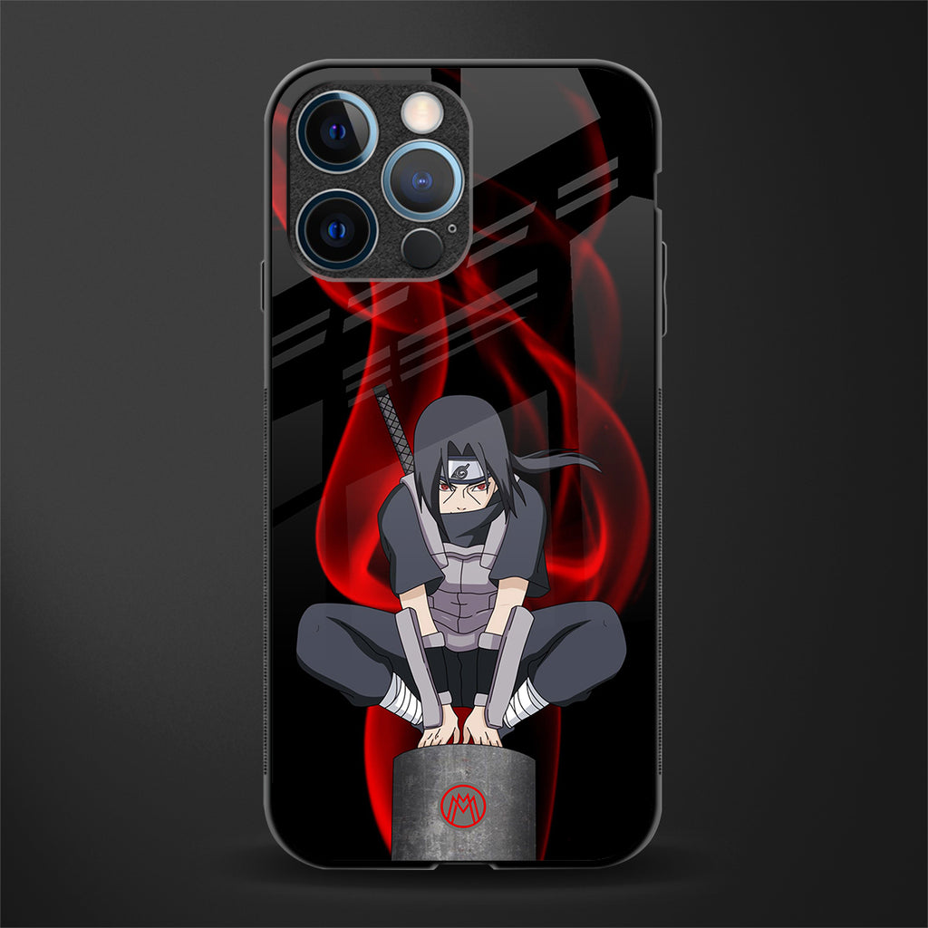 itachi uchiha glass case for iphone 12 pro image