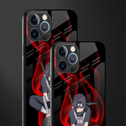 itachi uchiha glass case for iphone 12 pro max image-2