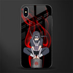 itachi uchiha glass case for iphone xs max image