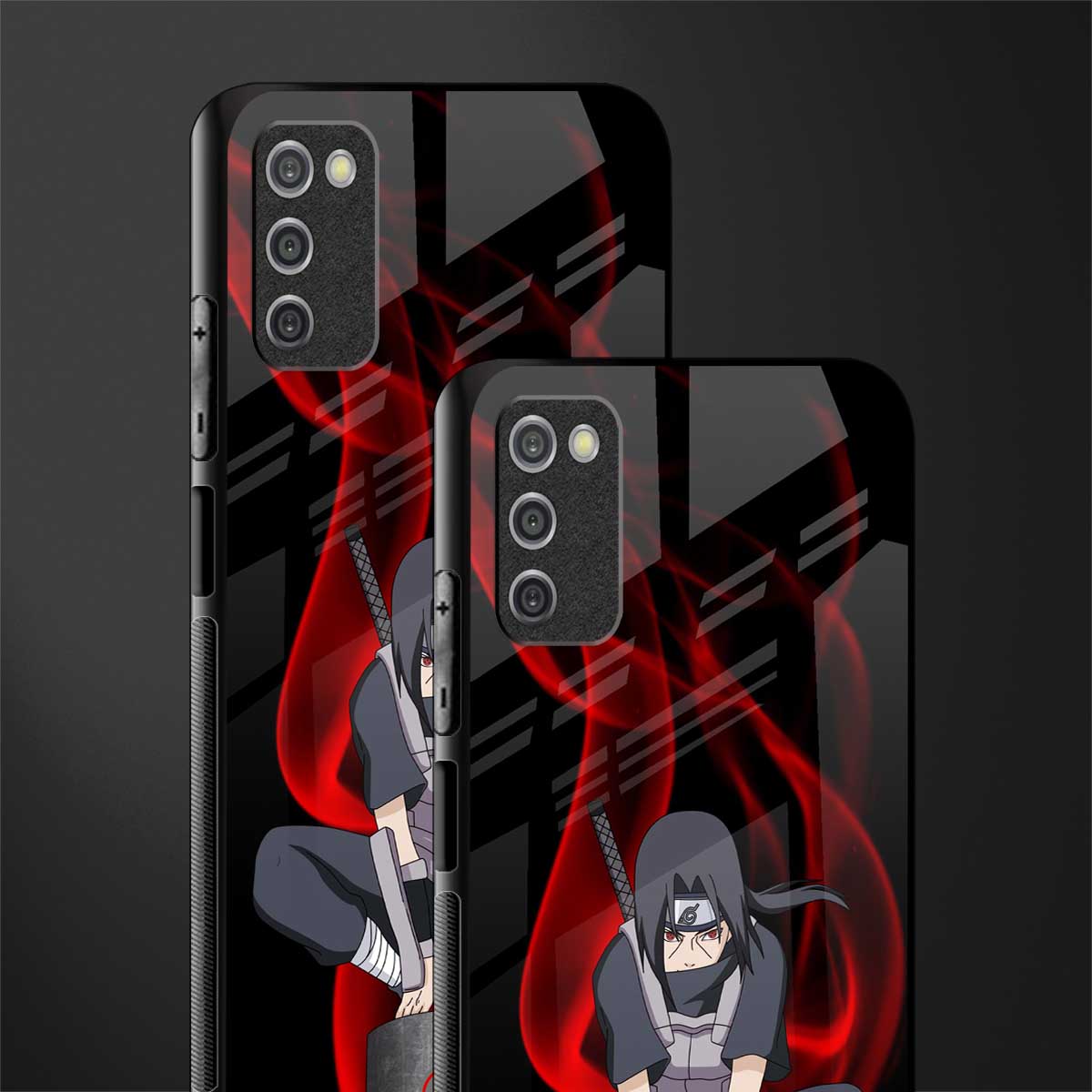 itachi uchiha glass case for samsung galaxy a03s image-2