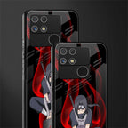 itachi uchiha back phone cover | glass case for realme narzo 50a