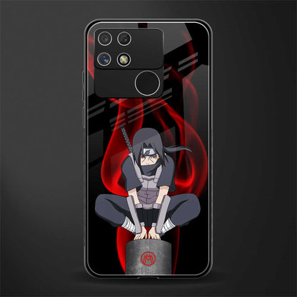 itachi uchiha back phone cover | glass case for realme narzo 50a