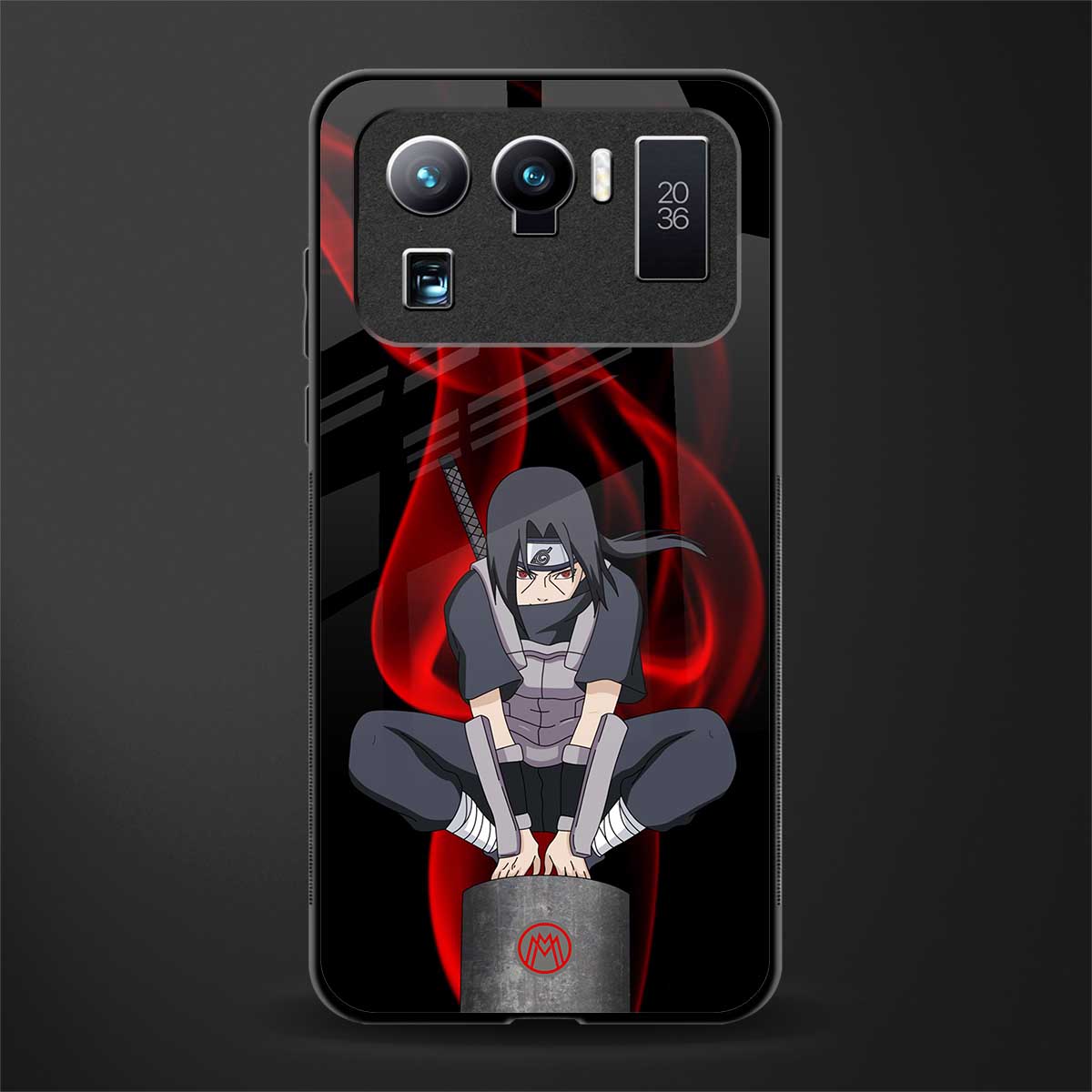 itachi uchiha glass case for mi 11 ultra 5g image