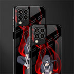 itachi uchiha back phone cover | glass case for samsung galaxy m33 5g