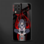 itachi uchiha back phone cover | glass case for samsung galaxy m33 5g