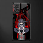 itachi uchiha back phone cover | glass case for samsung galaxy a13 4g
