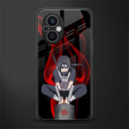 itachi uchiha back phone cover | glass case for oppo f21 pro 5g