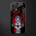 itachi uchiha back phone cover | glass case for oppo f21 pro 4g