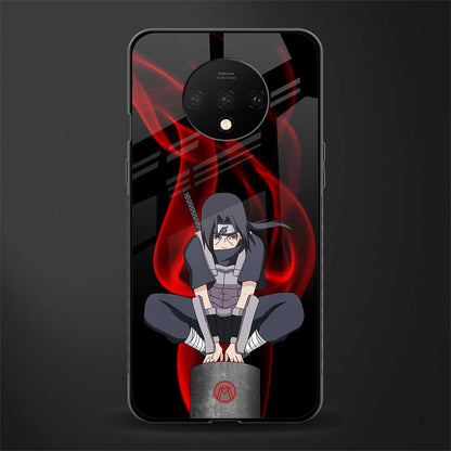 itachi uchiha glass case for oneplus 7t image