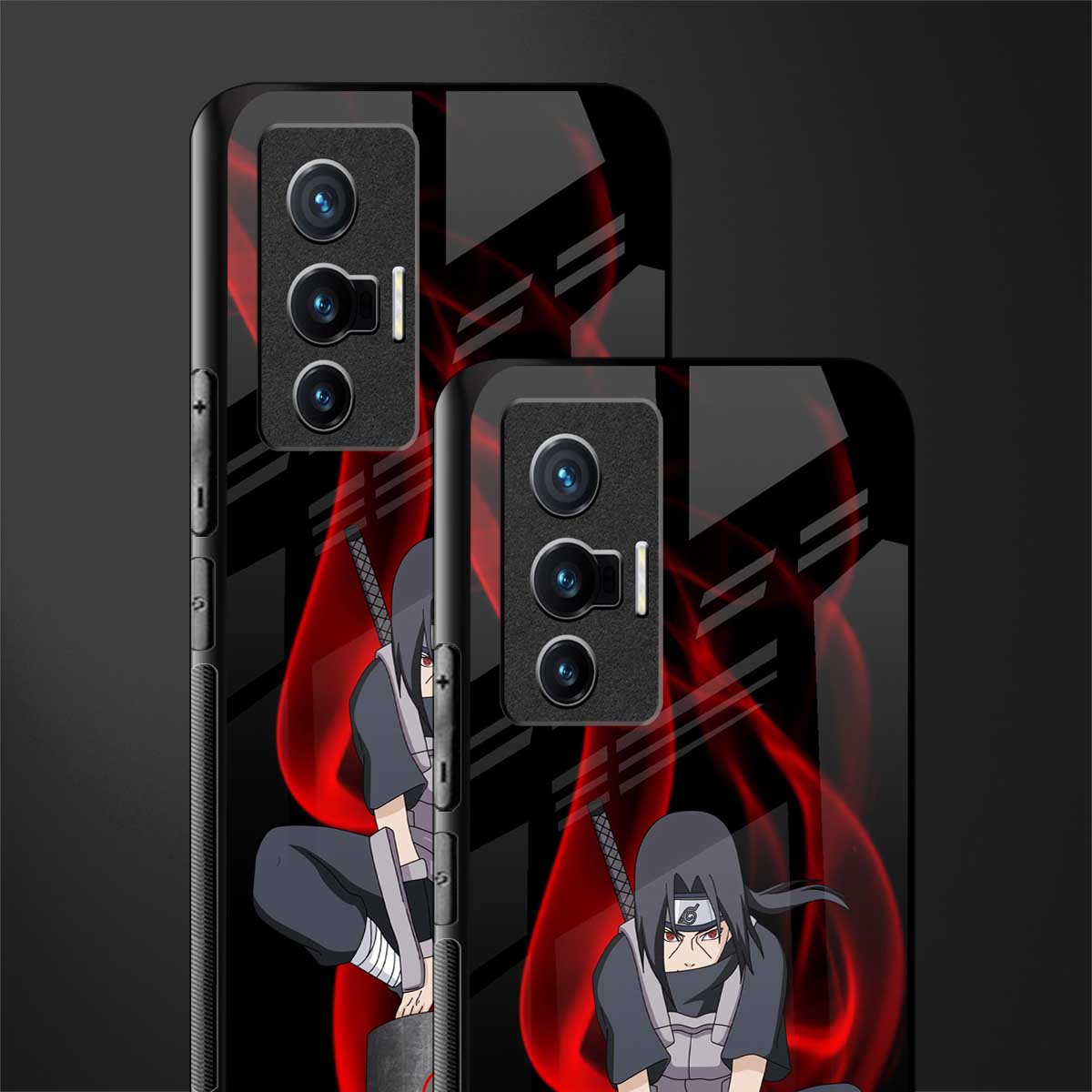 itachi uchiha glass case for vivo x70 image-2