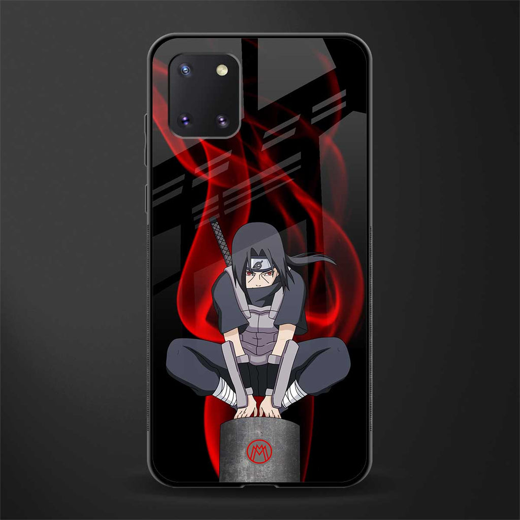 itachi uchiha glass case for samsung a81 image
