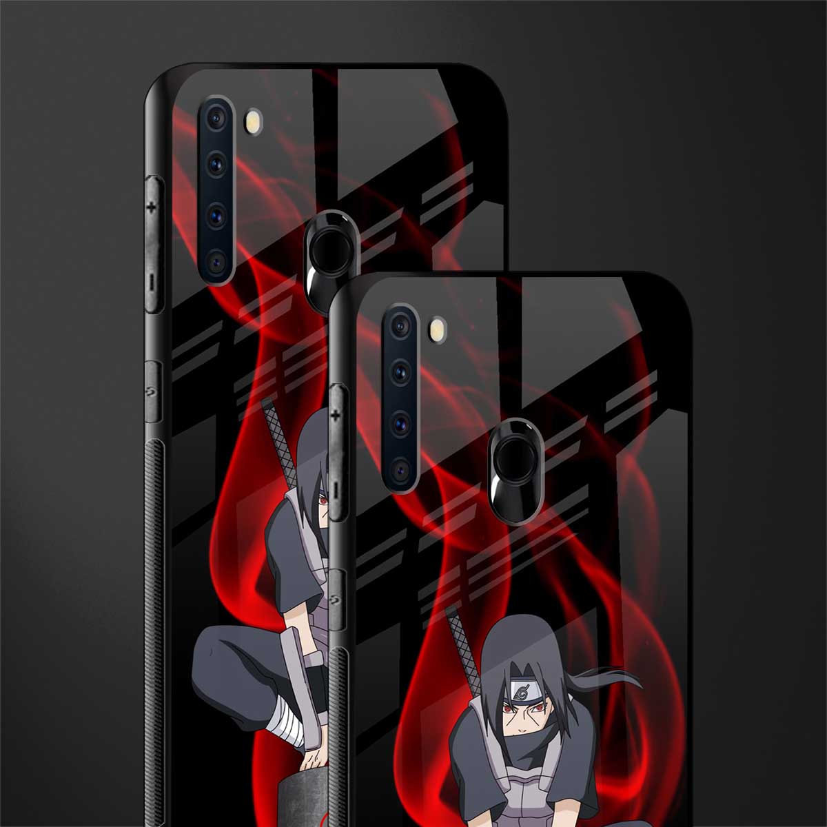 itachi uchiha glass case for samsung a21 image-2