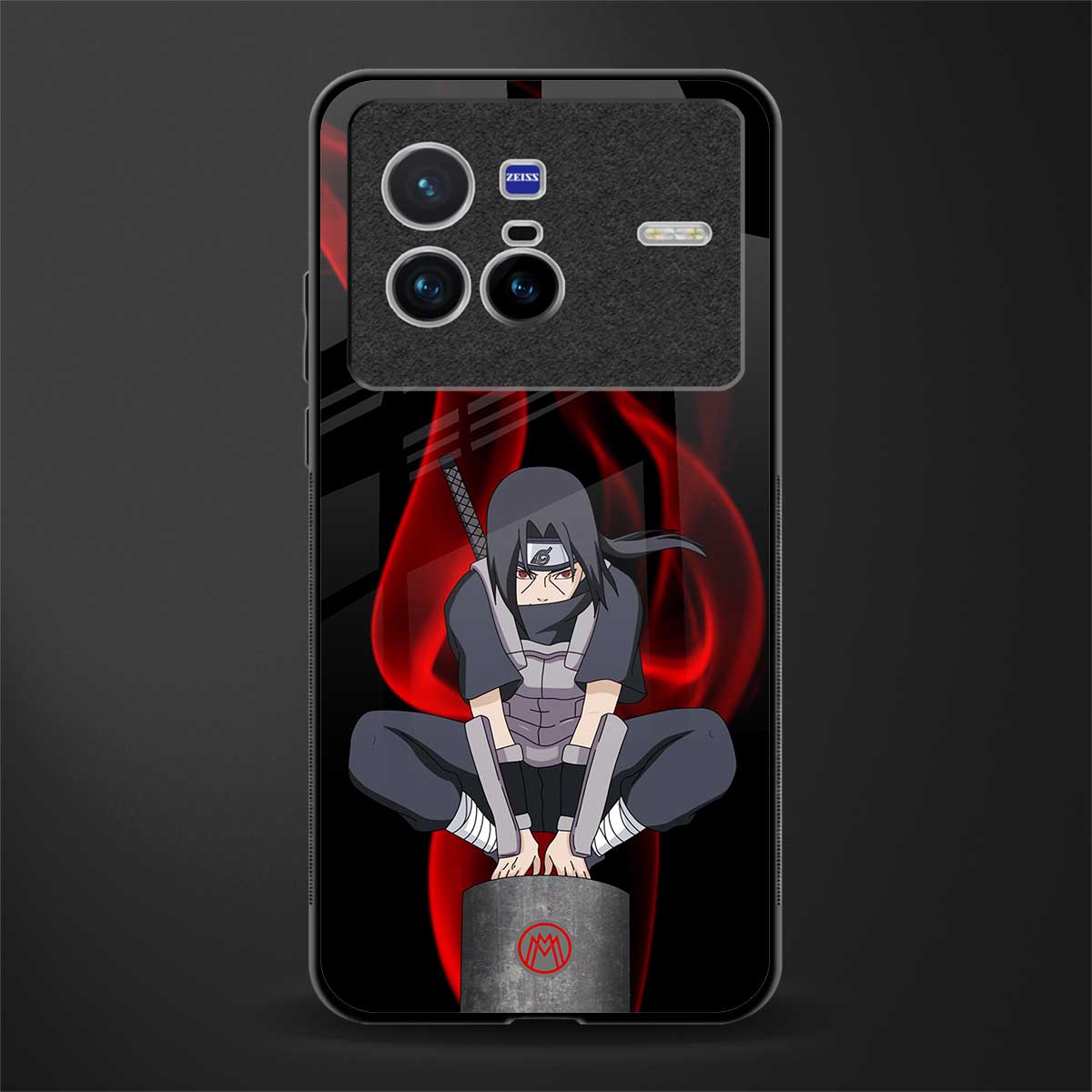 itachi uchiha glass case for vivo x80 image