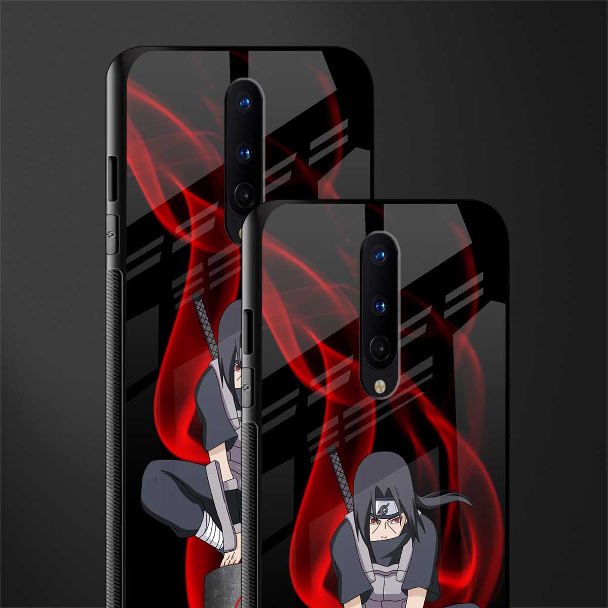itachi uchiha glass case for oneplus 8 image-2