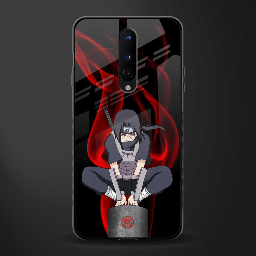 itachi uchiha glass case for oneplus 8 image