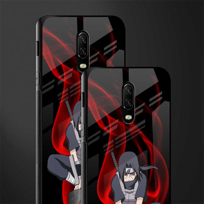 itachi uchiha glass case for oneplus 6t image-2