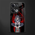 itachi uchiha back phone cover | glass case for oppo reno 8 pro