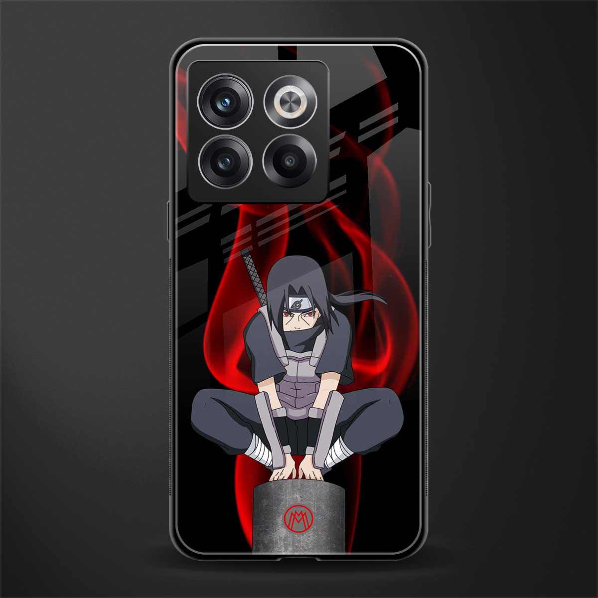 itachi uchiha back phone cover | glass case for oneplus 10t