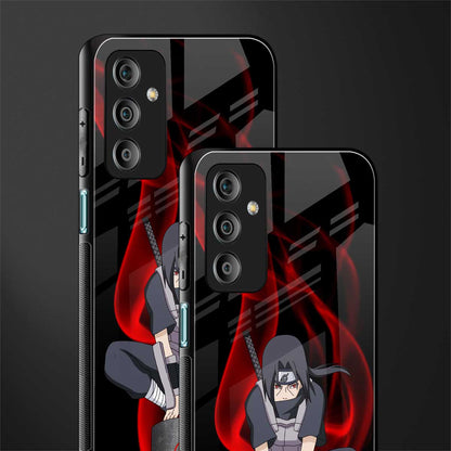 itachi uchiha back phone cover | glass case for samsung galaxy f23 5g