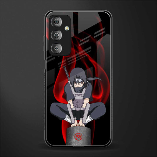 itachi uchiha back phone cover | glass case for samsung galaxy f23 5g