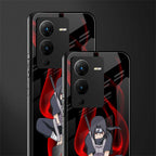 itachi uchiha back phone cover | glass case for vivo v25 pro 5g