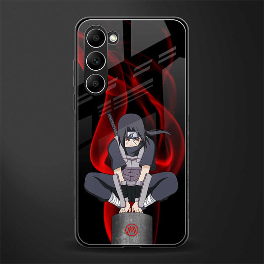 itachi uchiha glass case for phone case | glass case for samsung galaxy s23 plus