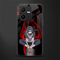 itachi uchiha back phone cover | glass case for vivo y22