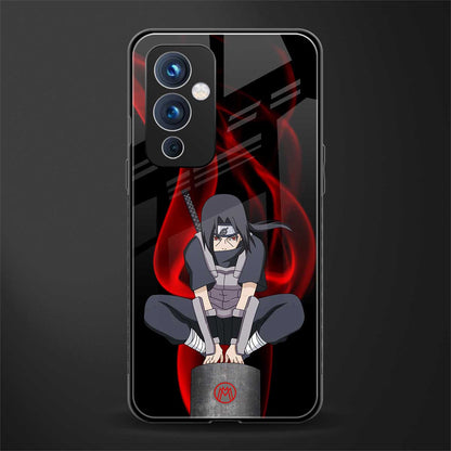 itachi uchiha back phone cover | glass case for oneplus 9