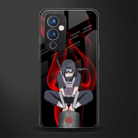 itachi uchiha back phone cover | glass case for oneplus 9