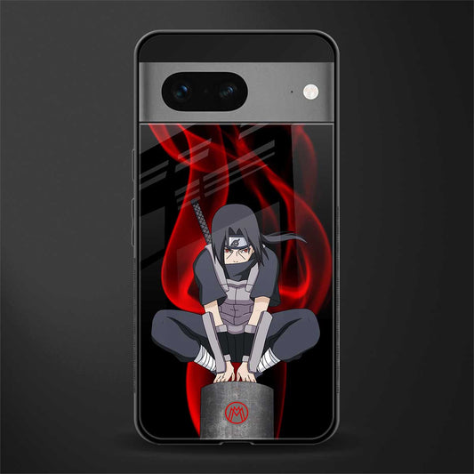 itachi uchiha back phone cover | glass case for google pixel 7