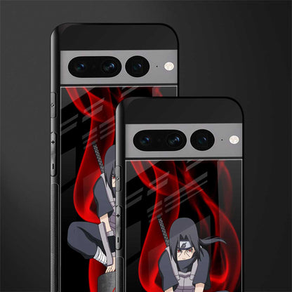 itachi uchiha back phone cover | glass case for google pixel 7 pro