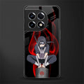 itachi uchiha back phone cover | glass case for oneplus 11r