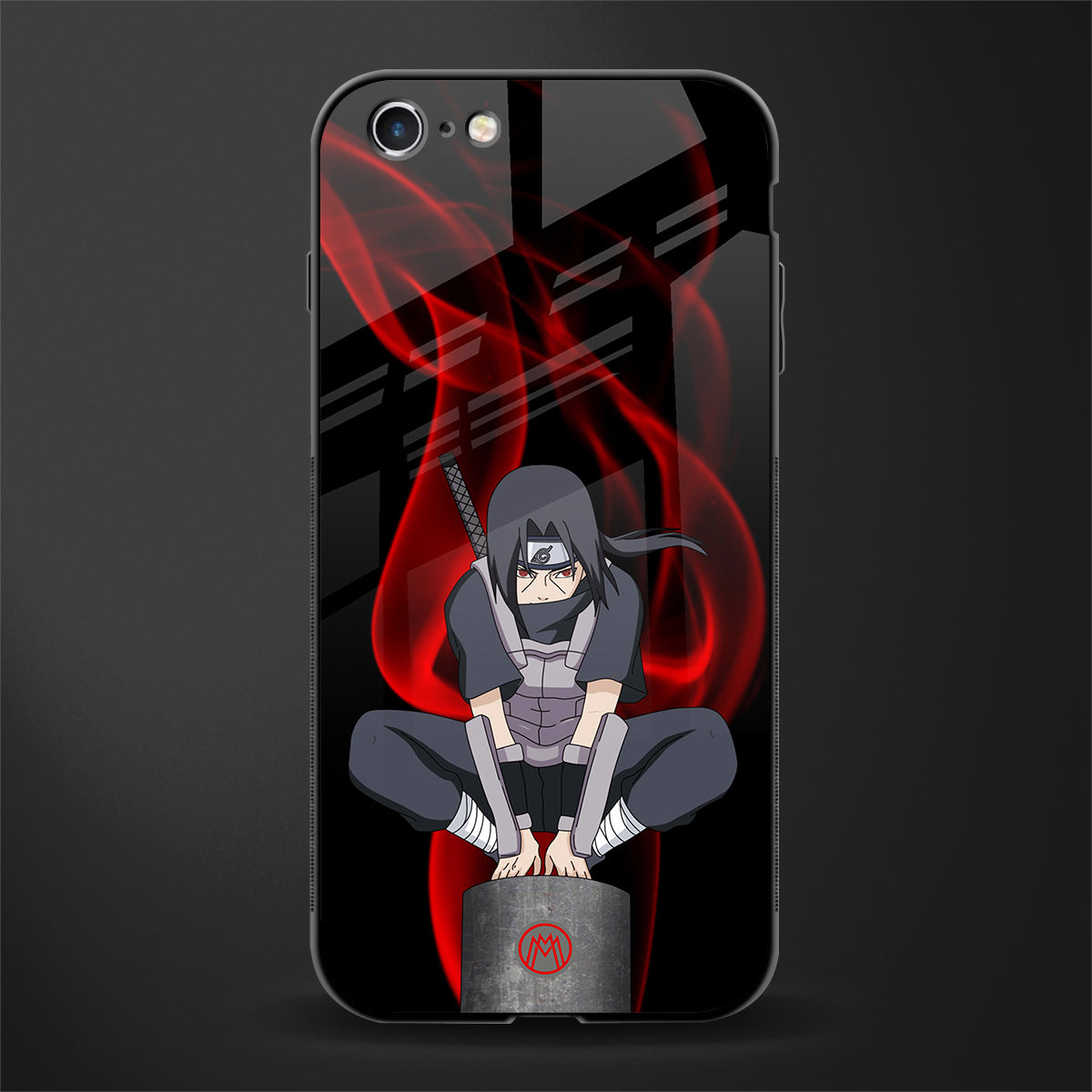 itachi uchiha glass case for iphone 6s plus image