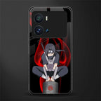 itachi uchiha back phone cover | glass case for iQOO 9 Pro