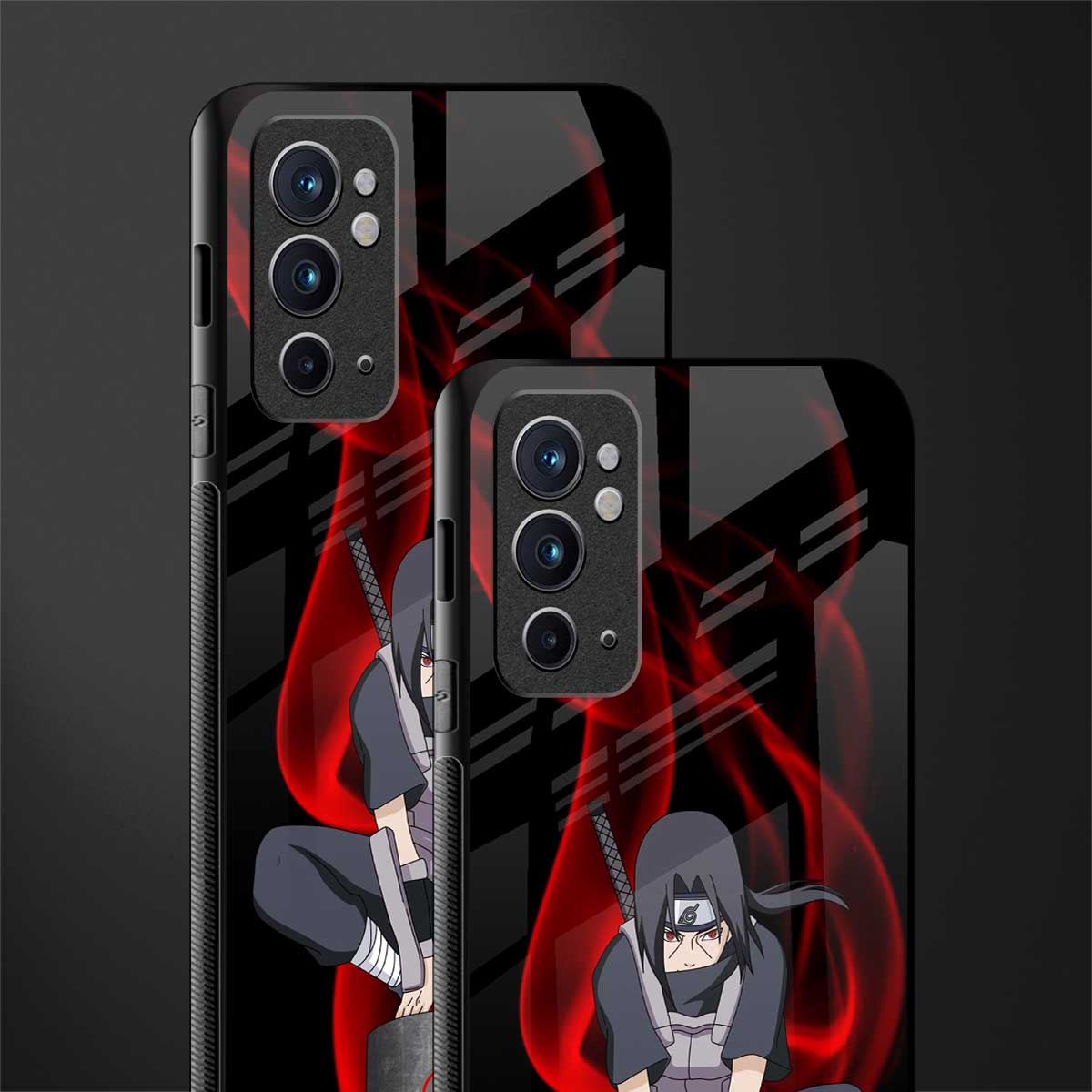 itachi uchiha glass case for oneplus 9rt image-2