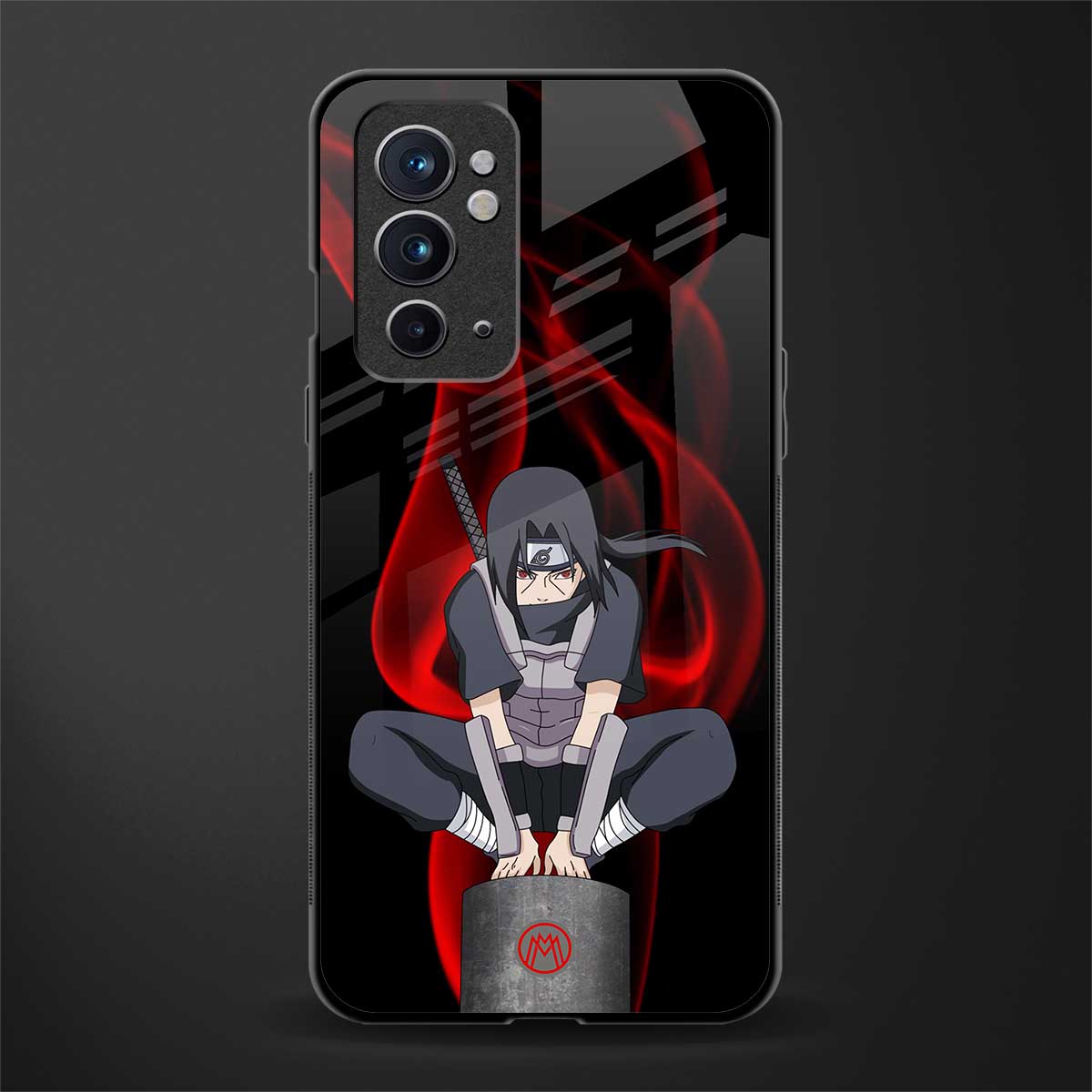 itachi uchiha glass case for oneplus 9rt image