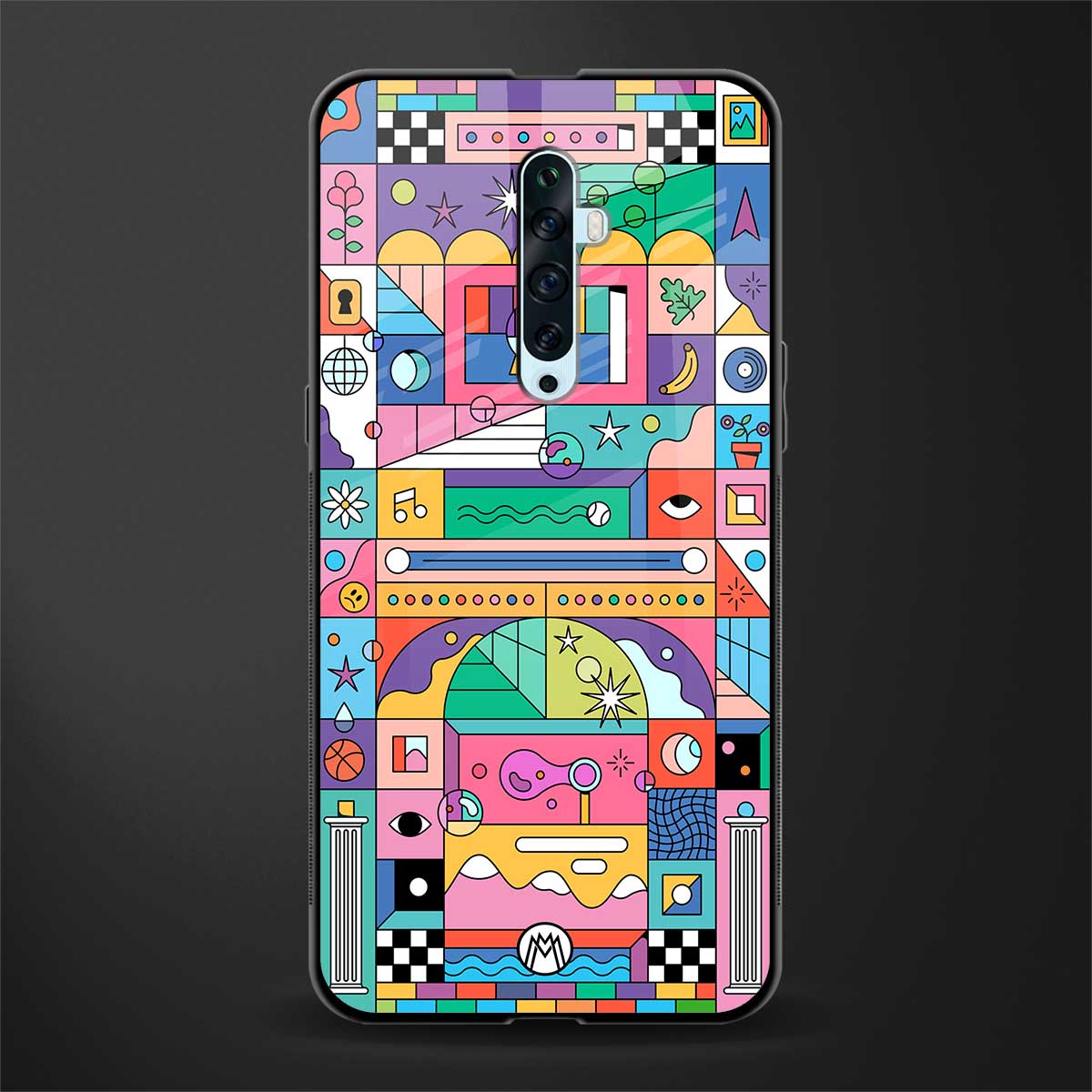jamie's illustration glass case for oppo reno 2z image