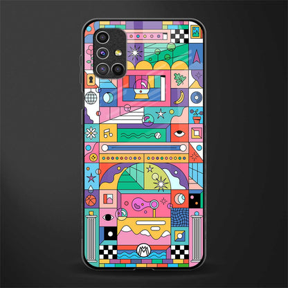 jamie's illustration glass case for samsung galaxy m31s image