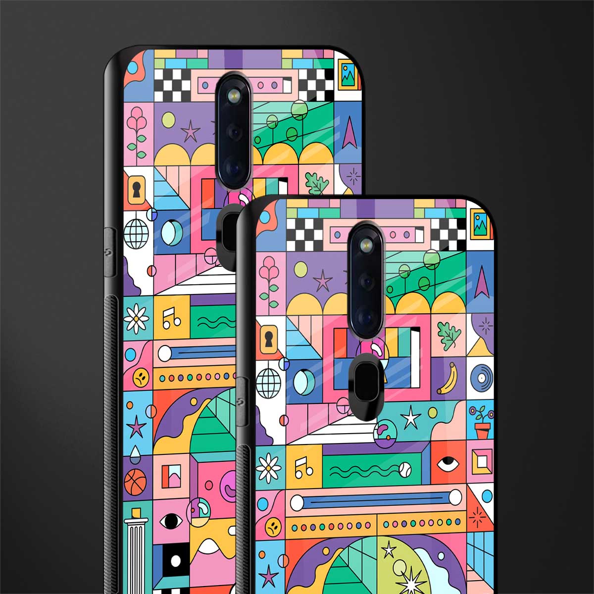 jamie's illustration glass case for oppo f11 pro image-2