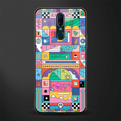 jamie's illustration glass case for oppo a9 image