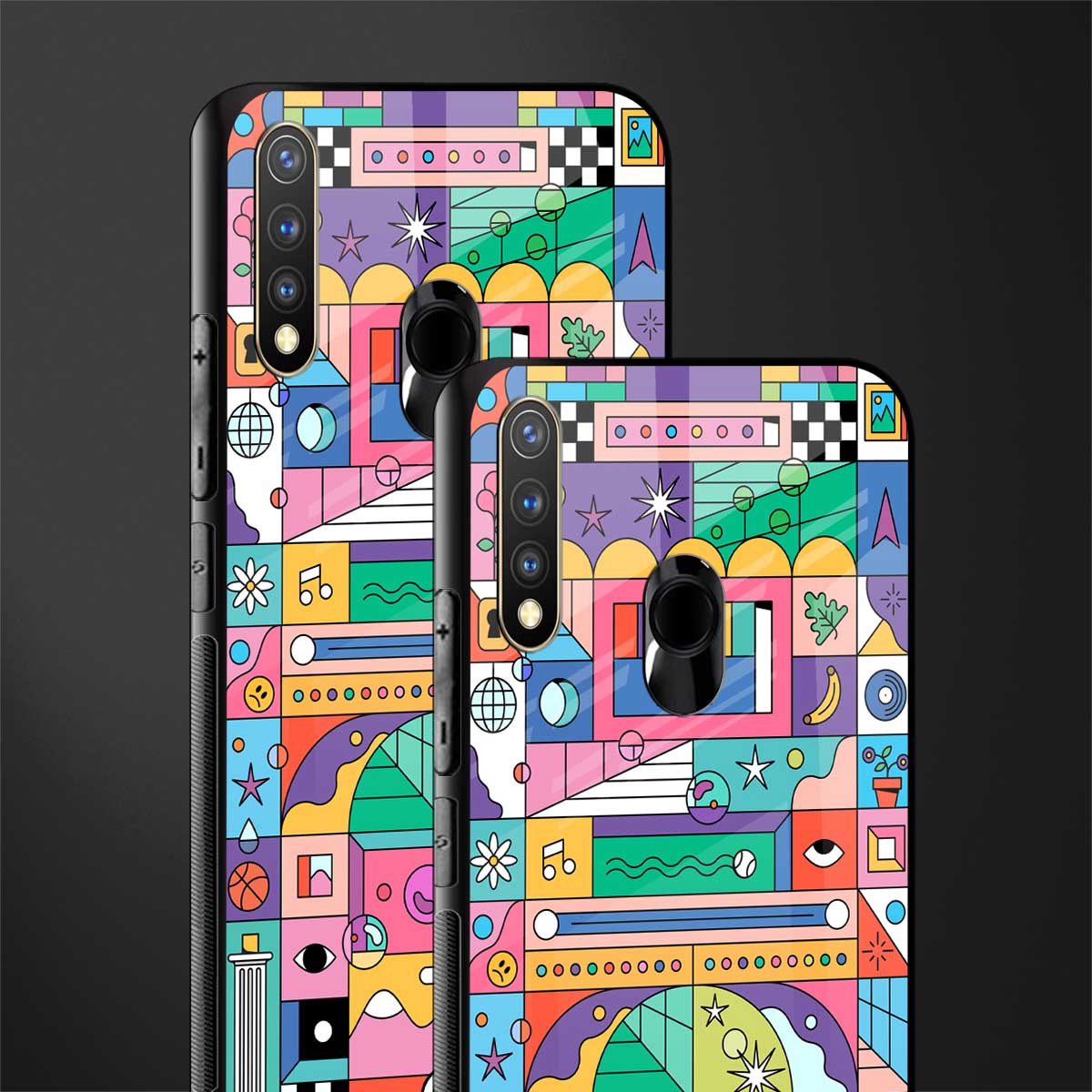 jamie's illustration glass case for vivo y19 image-2