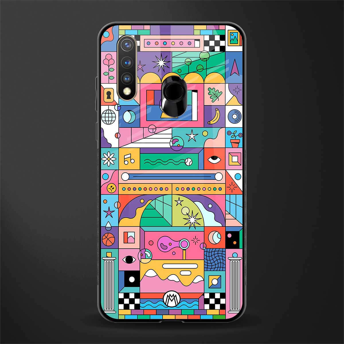 jamie's illustration glass case for vivo u20 image