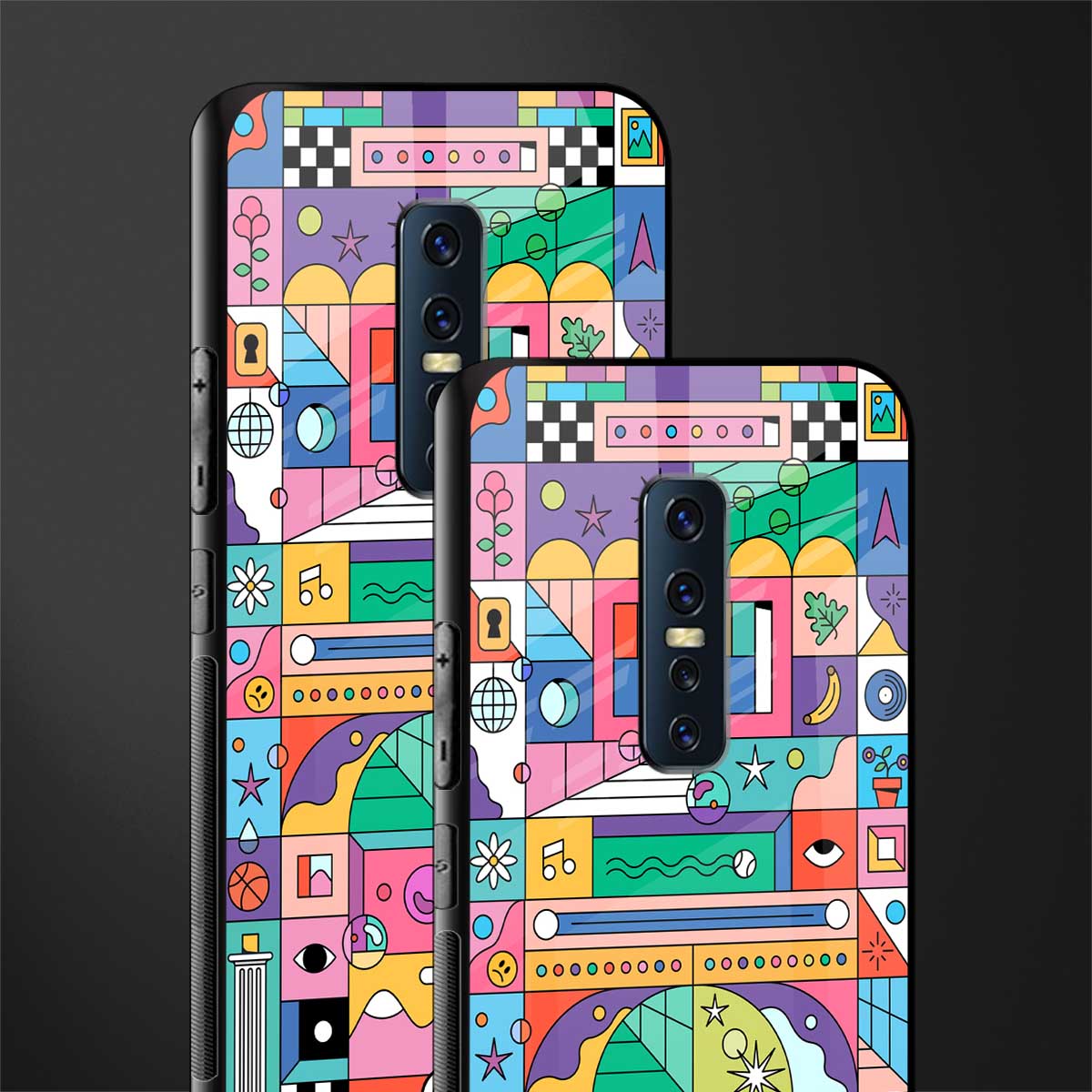 jamie's illustration glass case for vivo v17 pro image-2