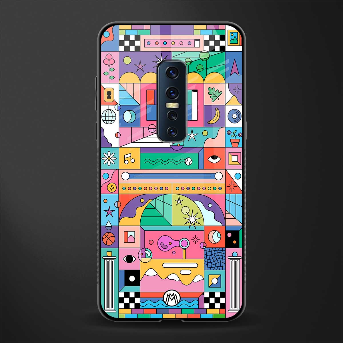 jamie's illustration glass case for vivo v17 pro image