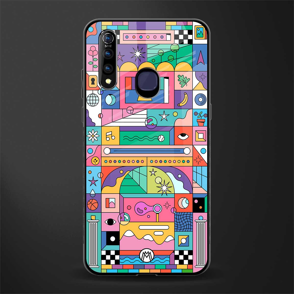 jamie's illustration glass case for vivo z1 pro image