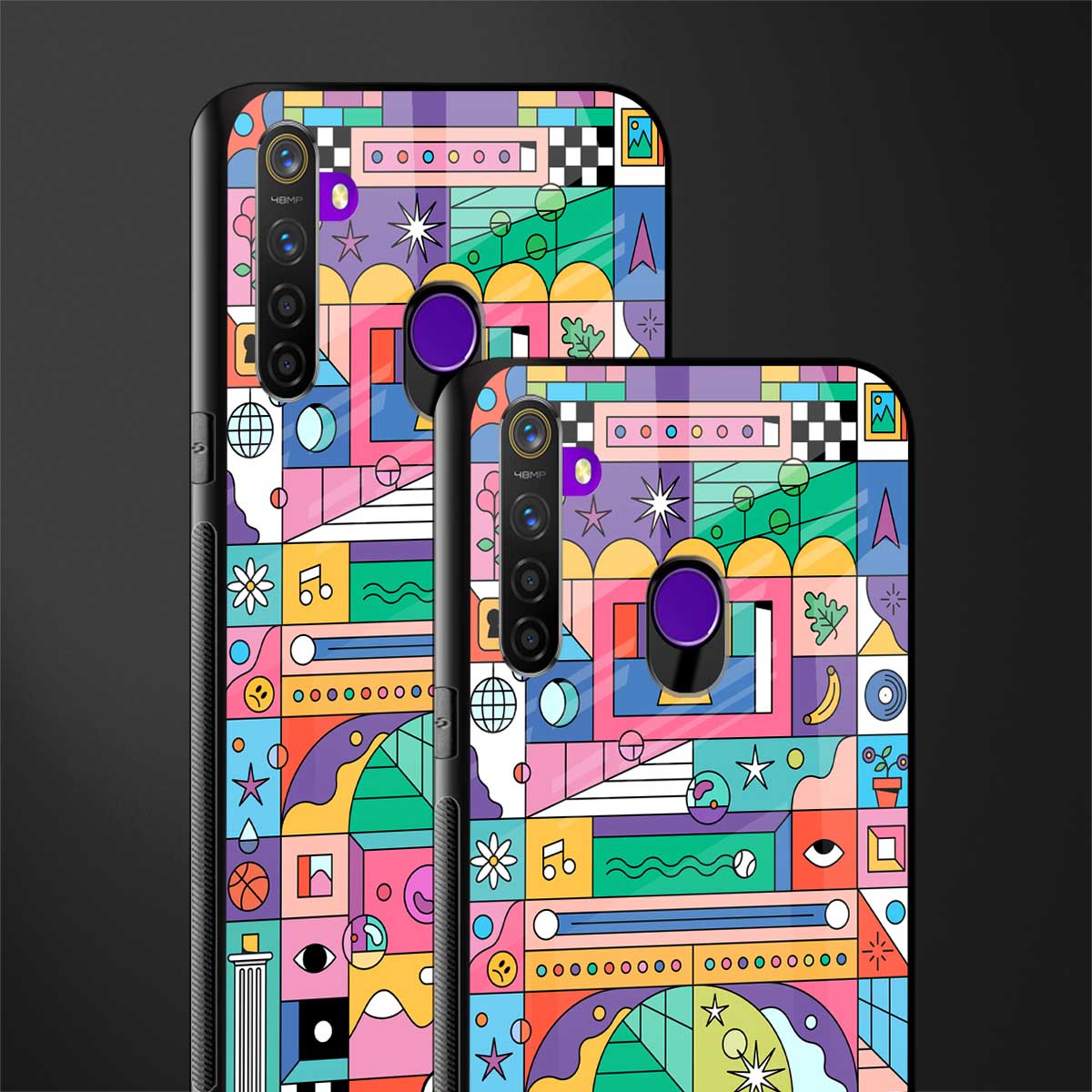 jamie's illustration glass case for realme 5s image-2